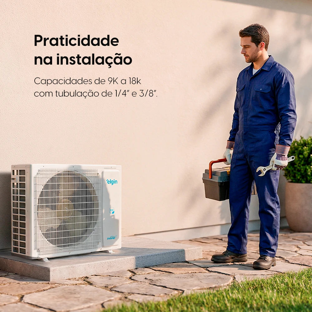 Elgin 9,000 BTU ECO Inverter III Wi‑Fi Cooling Air Conditioner 220V
