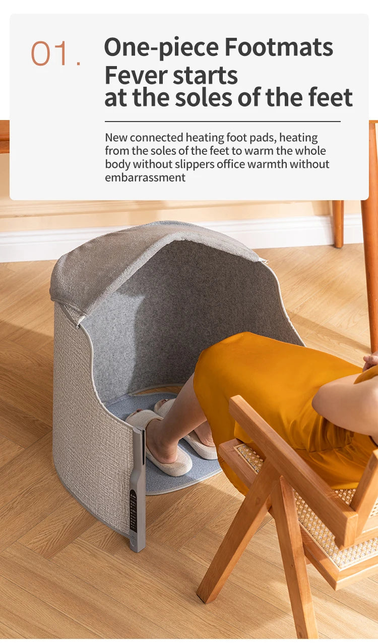Foot Warmer Under Desk Heater Portable Space Heater for Office under Desk Quiet for Foot and Legs Quiet Electric Panel Heater