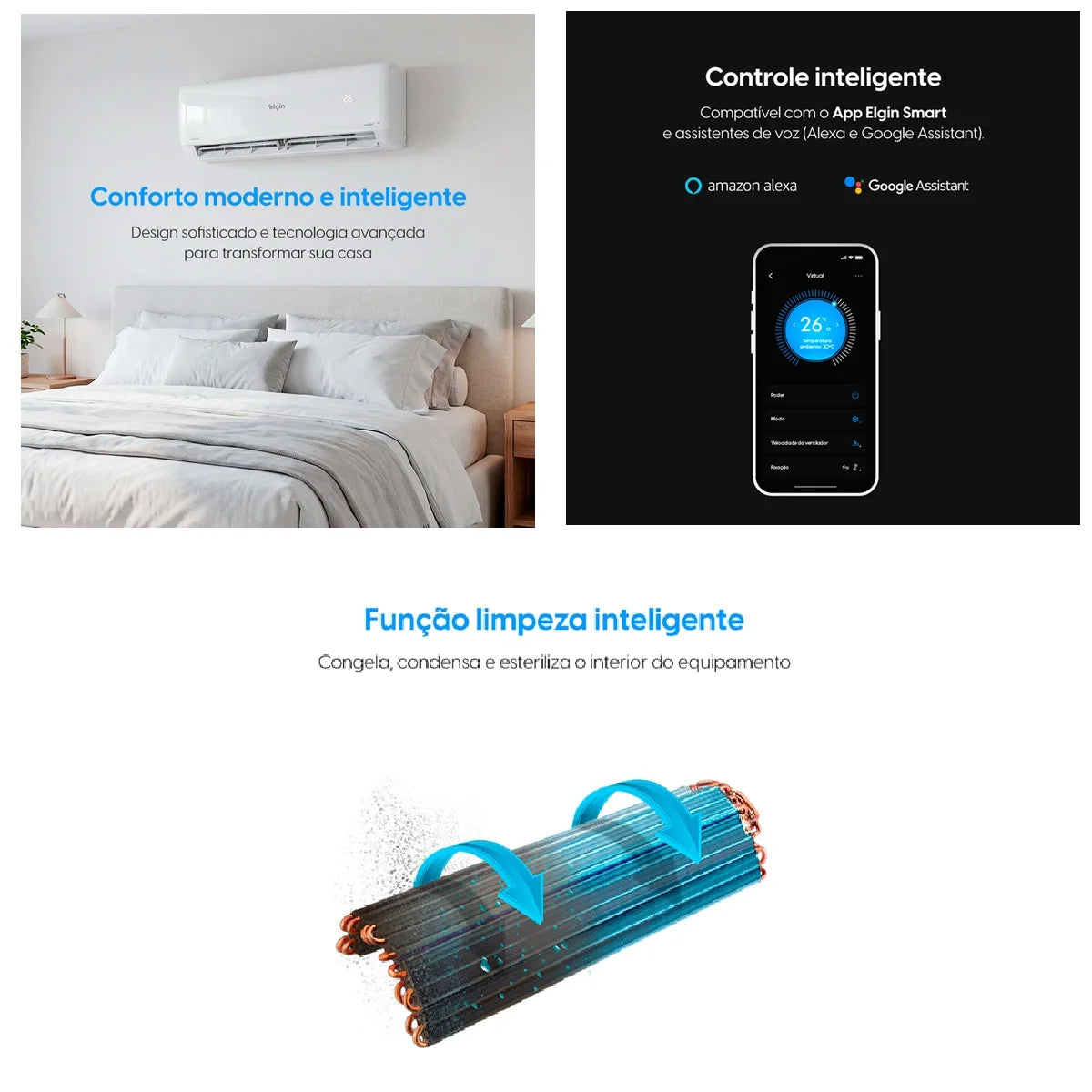 Elgin 9,000 BTU ECO Inverter III Wi‑Fi Cooling Air Conditioner 220V