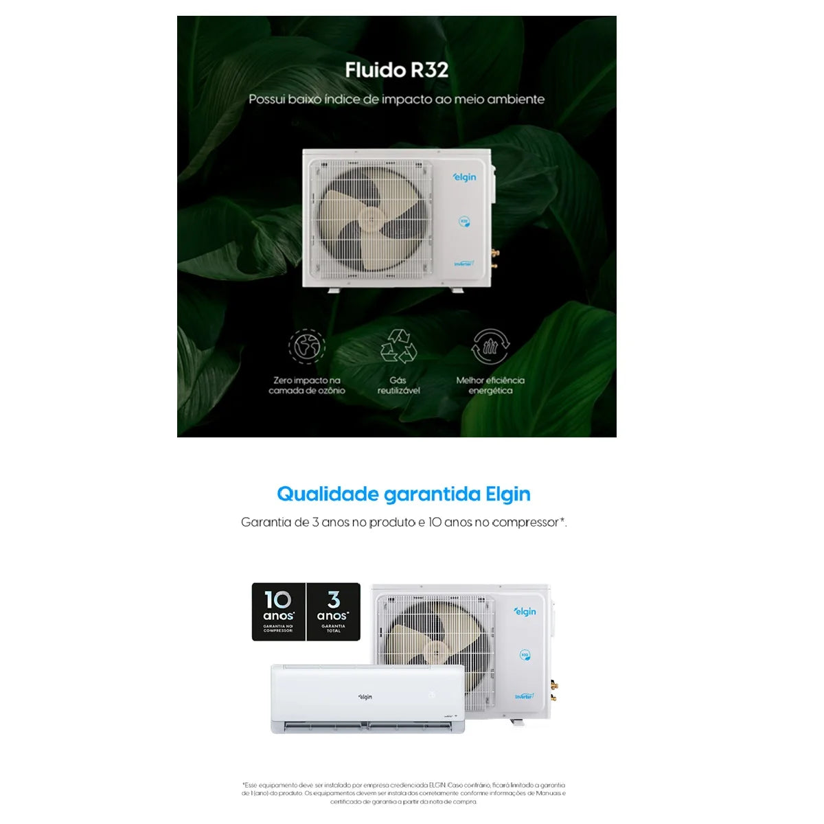 Elgin 9,000 BTU ECO Inverter III Wi‑Fi Cooling Air Conditioner 220V