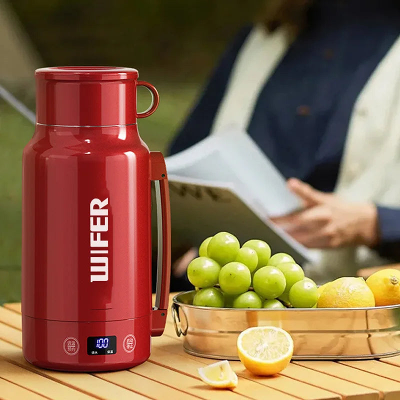 New LED Digital Display Electric Kettle Portable Portable Heat Preservation Electric Kettle Travel Home 1L Boiling Water Cup