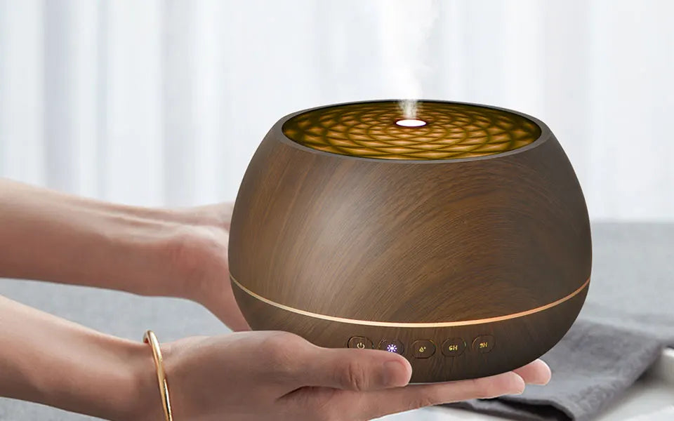THANKSHARE 1000 ML Humidifier Aroma Diffuser Ultrasonic Air Essential Oil Humidificador 7 Color LED Light  Aromatherapy For Home