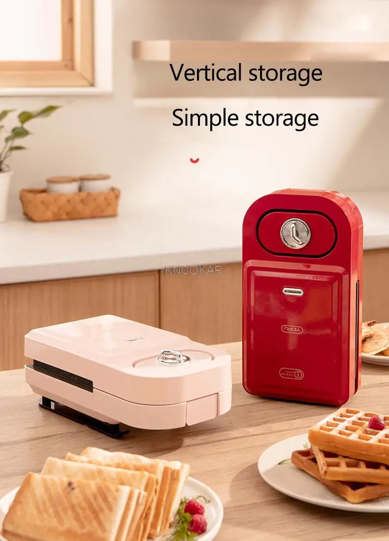 220V Electric Sandwich Maker Waffle Maker Timed Toaster Baking Multifunctional Breakfast Machine takoyaki Pancake Sandwichera
