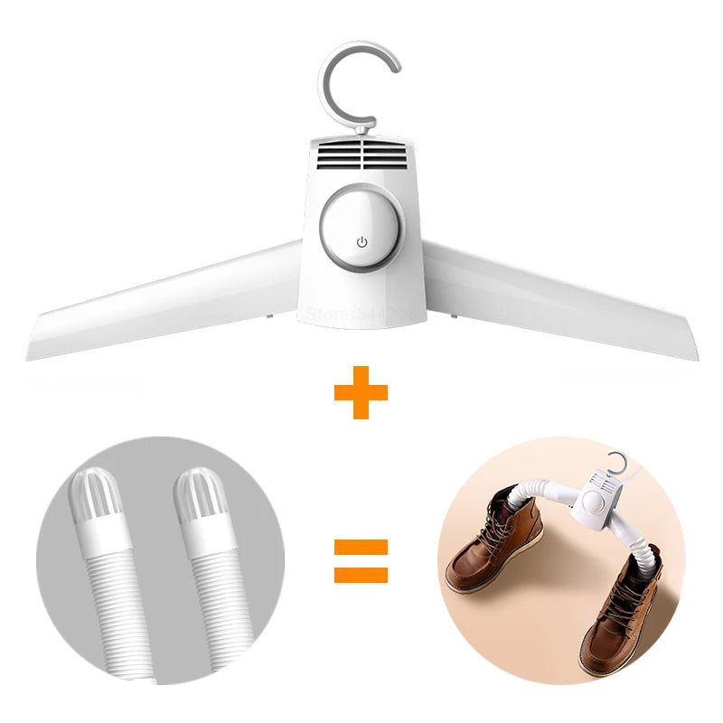 EU Electric Clothes Drying Rack Smart Hang Clothes Dryer Portable Outdoor Travel Mini Folding Available Clothing Shoes Heater
