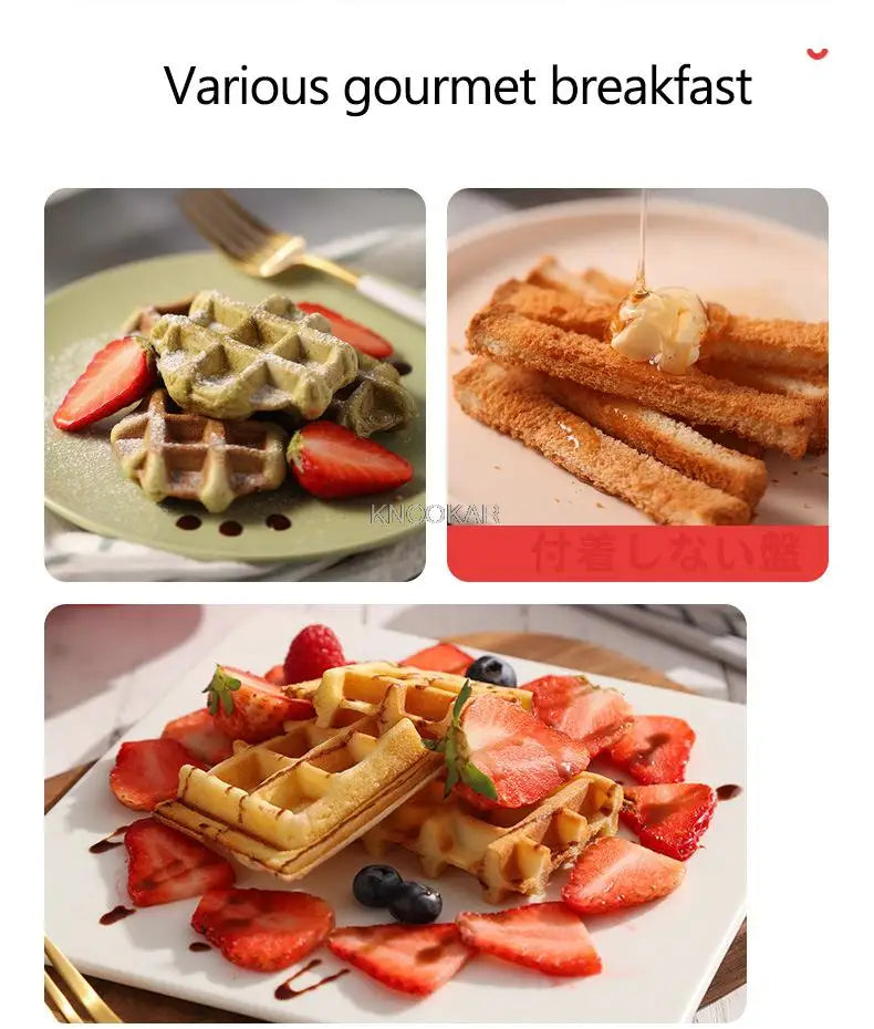 220V Electric Sandwich Maker Waffle Maker Timed Toaster Baking Multifunctional Breakfast Machine takoyaki Pancake Sandwichera