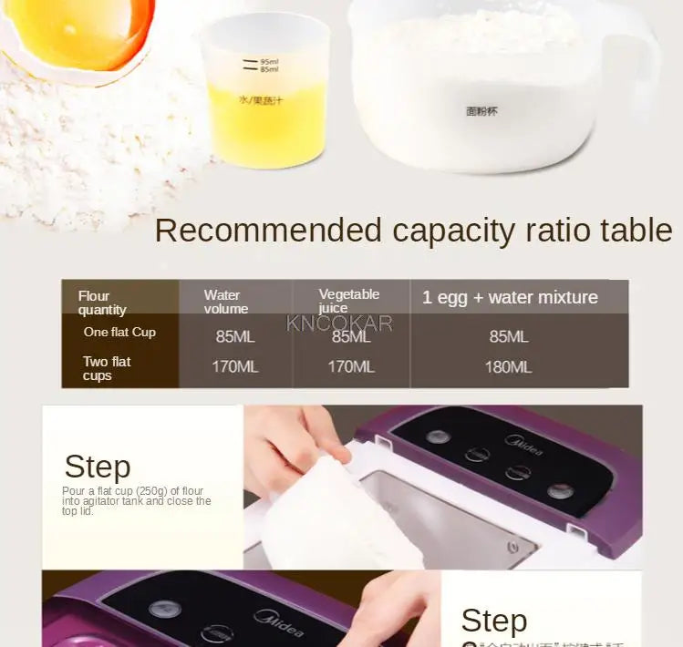 7 Moulds Automatic Electric Pasta Machine DIY Vegetables Noodle Maker Dumpling Shell Maker 220V