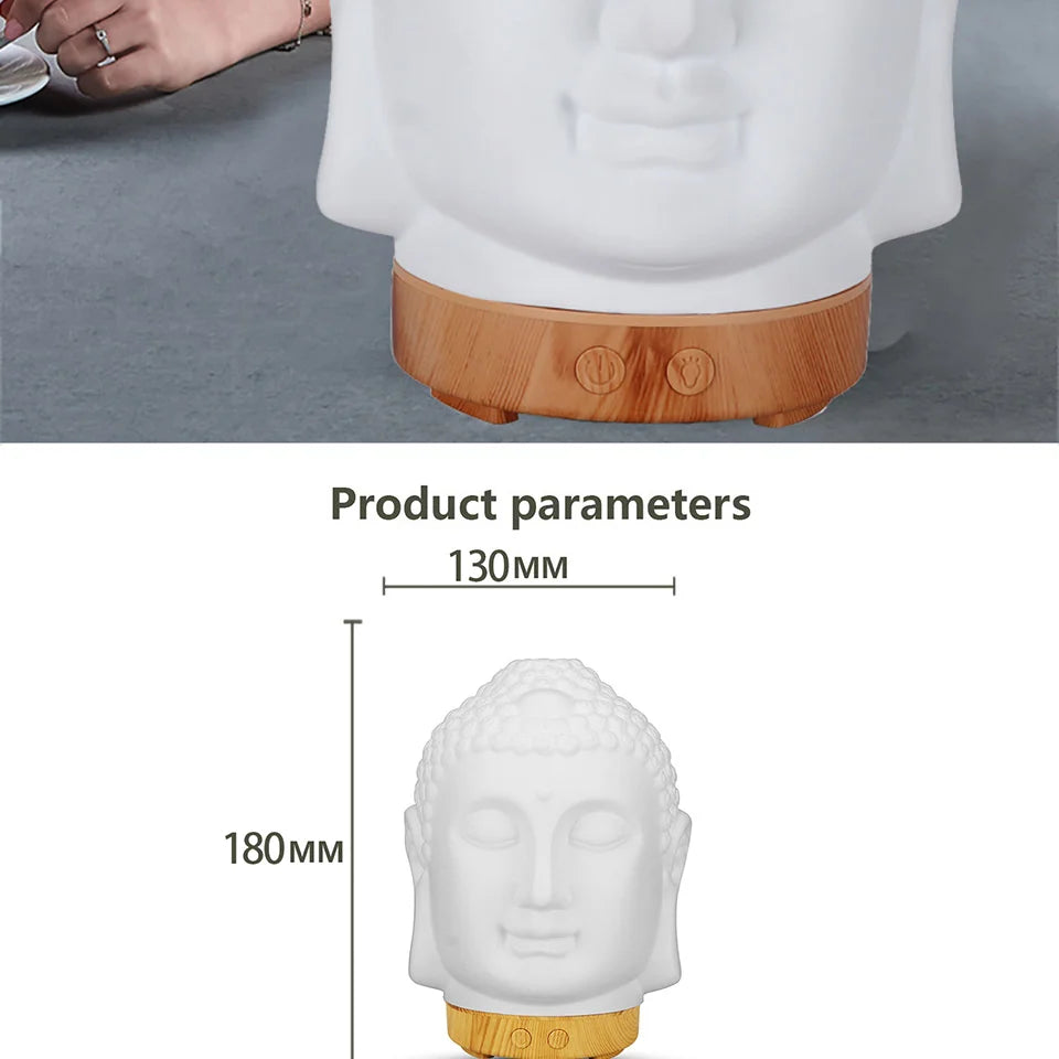 Wifi Control Air Humidifier Aroma Essential Oil Diffuser 7 Colors LED Night Light Cool Buddha Mist Maker Aromatherapy For Home