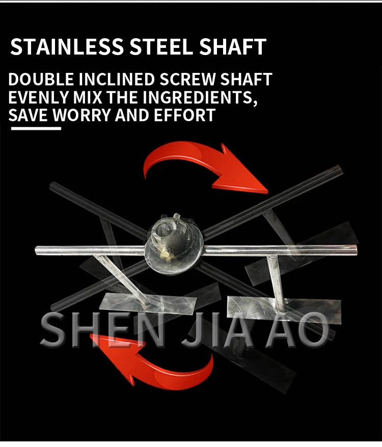 2.5-7.5kg Multifunctional Meat Mixing Machine Mixer Commercial Vegetable Stuffing Sausage Food Mixer Noodle Mixing and Stuffing