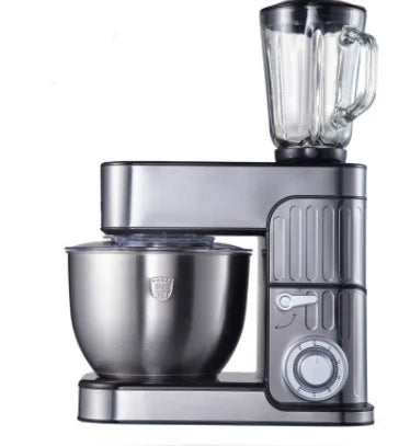7L Stainless Steel Electric Food Stand Mixer 6-Speed Kitchen Chef with Egg Whisk Dough Cream Blender Juicer Meat Grinder Mincer