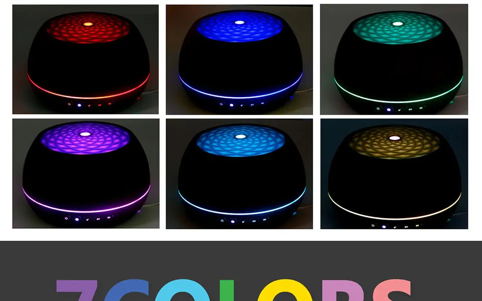 THANKSHARE 1000 ML Humidifier Aroma Diffuser Ultrasonic Air Essential Oil Humidificador 7 Color LED Light  Aromatherapy For Home