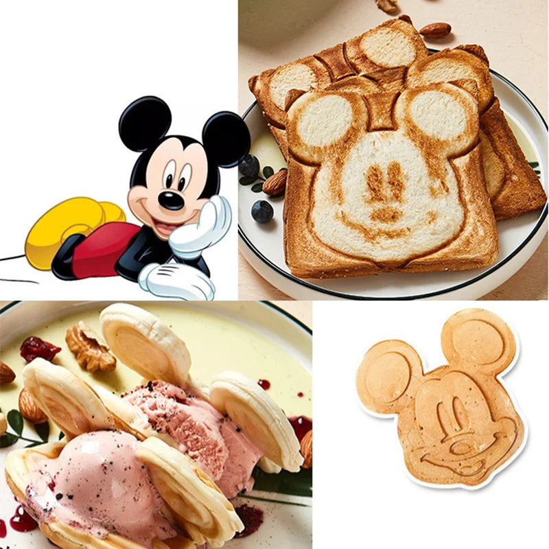220V 650w Automatic Sandwich breakfast machine Cartoon Bakeware Waffle Maker Non-stick coating Timing Bread machine