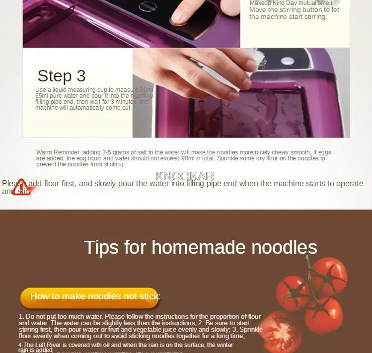 7 Moulds Automatic Electric Pasta Machine DIY Vegetables Noodle Maker Dumpling Shell Maker 220V