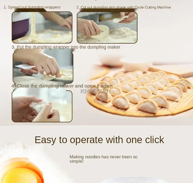 7 Moulds Automatic Electric Pasta Machine DIY Vegetables Noodle Maker Dumpling Shell Maker 220V