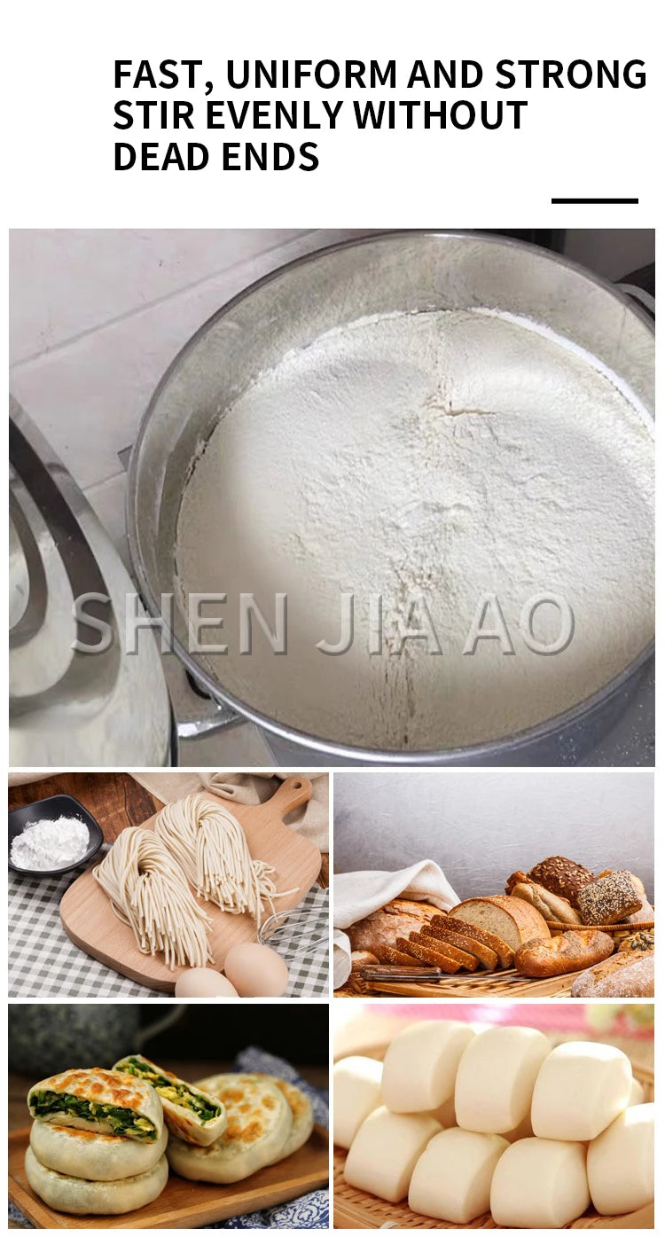 2.5-7.5kg Multifunctional Meat Mixing Machine Mixer Commercial Vegetable Stuffing Sausage Food Mixer Noodle Mixing and Stuffing