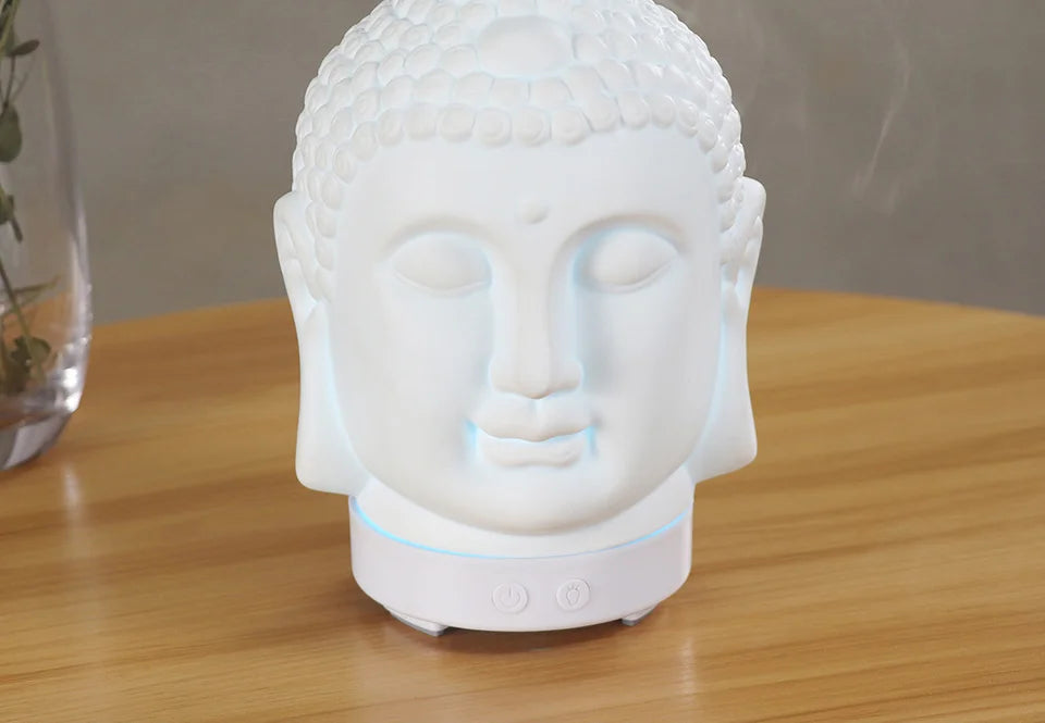 Wifi Control Air Humidifier Aroma Essential Oil Diffuser 7 Colors LED Night Light Cool Buddha Mist Maker Aromatherapy For Home