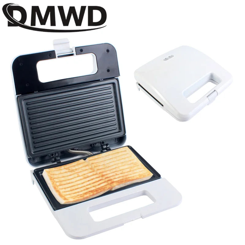 Electric Panini Sandwich Machine Multifunction Baking Pan Light Food Breakfast Maker Waffle Bread Toaster Omelette Steak Grill