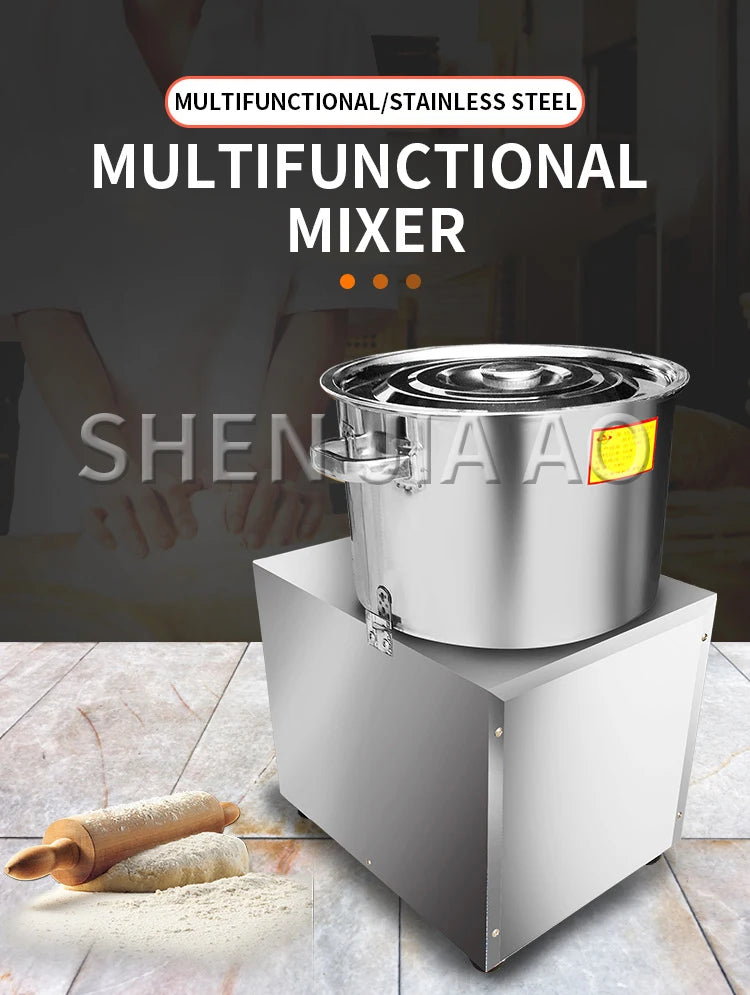2.5-7.5kg Multifunctional Meat Mixing Machine Mixer Commercial Vegetable Stuffing Sausage Food Mixer Noodle Mixing and Stuffing