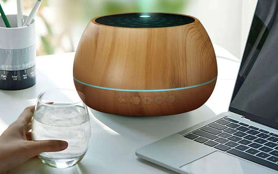 THANKSHARE 1000 ML Humidifier Aroma Diffuser Ultrasonic Air Essential Oil Humidificador 7 Color LED Light  Aromatherapy For Home