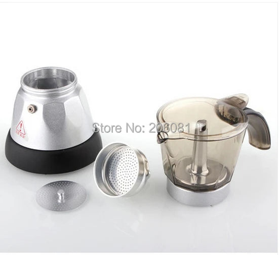 Electric Mocha coffee maker.hot sale mocha coffee maker,3CUPS capacity,220v with high quality and factory directly sale