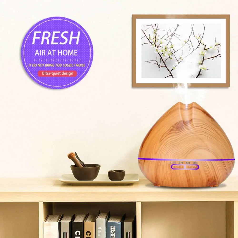 Remote Control Humidifier Essential Oil Diffuser With 7 Color LED Humidificador 300ml 500ml Ultrasonic Aroma Diffuser For Home