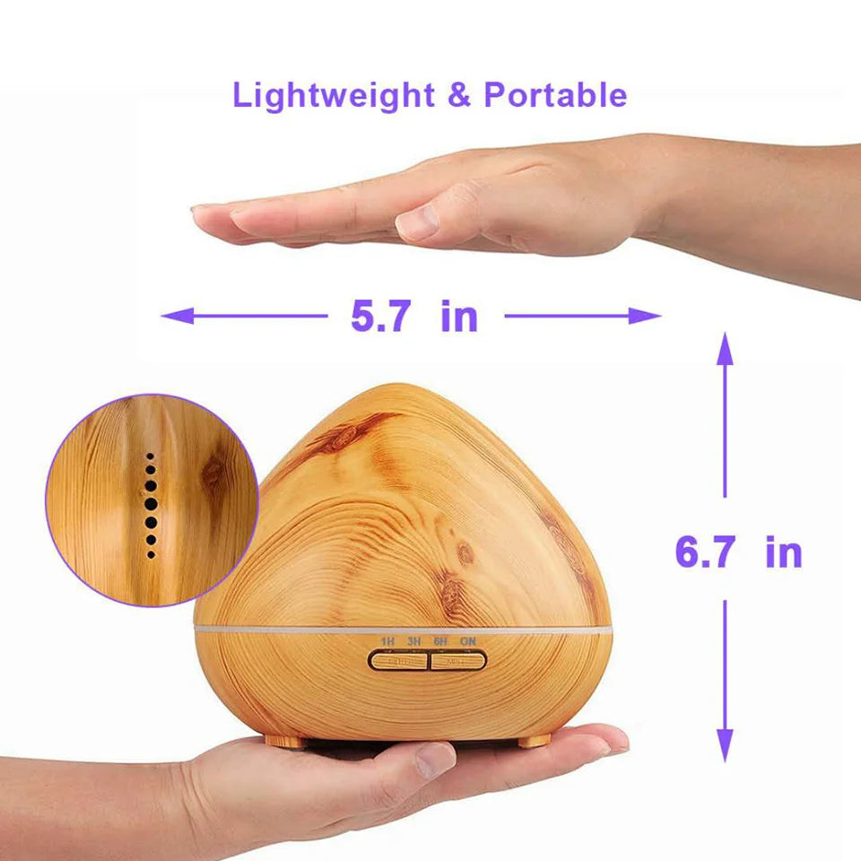 Remote Control Humidifier Essential Oil Diffuser With 7 Color LED Humidificador 300ml 500ml Ultrasonic Aroma Diffuser For Home
