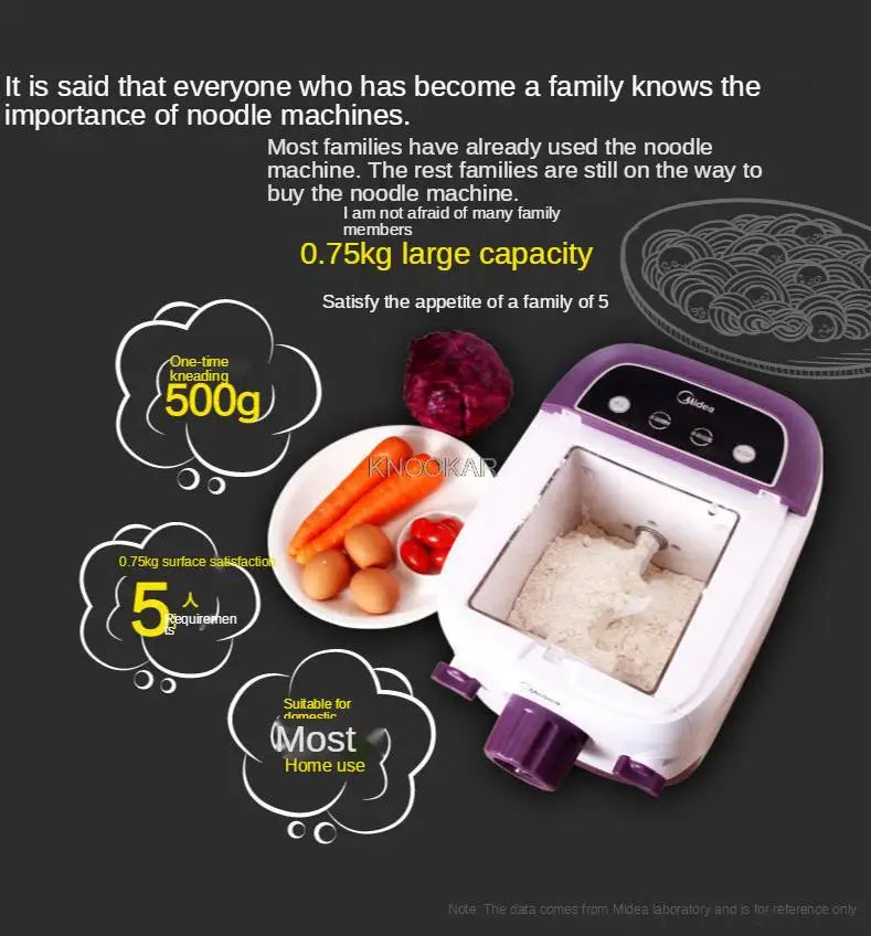 7 Moulds Automatic Electric Pasta Machine DIY Vegetables Noodle Maker Dumpling Shell Maker 220V