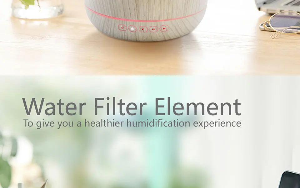 THANKSHARE 1000 ML Humidifier Aroma Diffuser Ultrasonic Air Essential Oil Humidificador 7 Color LED Light  Aromatherapy For Home