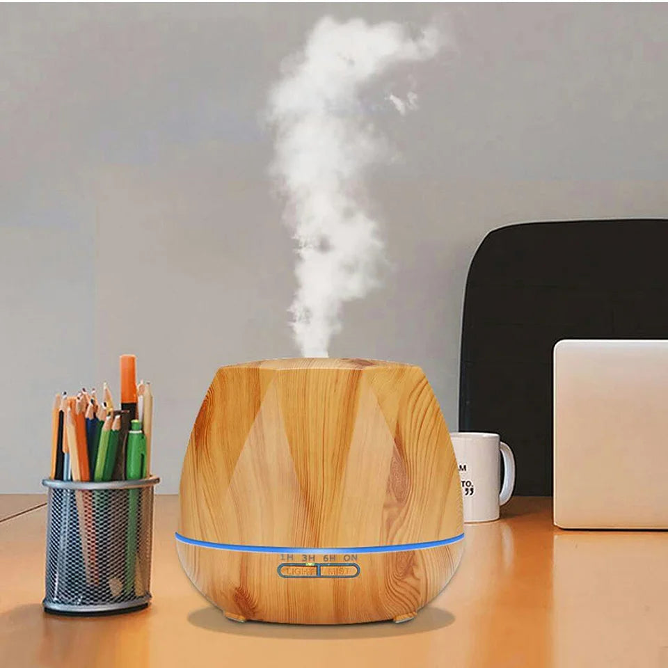 Remote Control Humidifier Essential Oil Diffuser With 7 Color LED Humidificador 300ml 500ml Ultrasonic Aroma Diffuser For Home