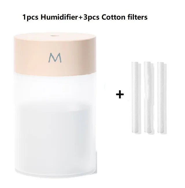 260ML Air Humidifier Ultrasonic Mini Aromatherapy Diffuser Portable Sprayer USB Essential Oil Atomizer LED Lamp for Home Car