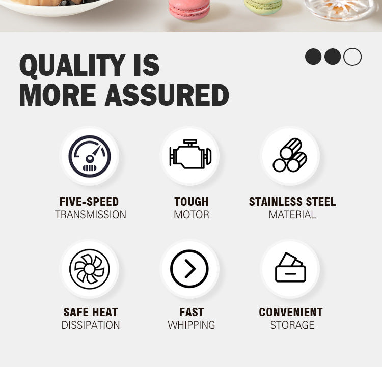 New 3 in 1 Multifunctional Handheld Mixer Household Portable Electric Milk Frother Small Food Processor Cake Baking Dough Mixer