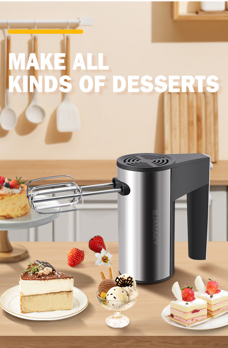 New 3 in 1 Multifunctional Handheld Mixer Household Portable Electric Milk Frother Small Food Processor Cake Baking Dough Mixer