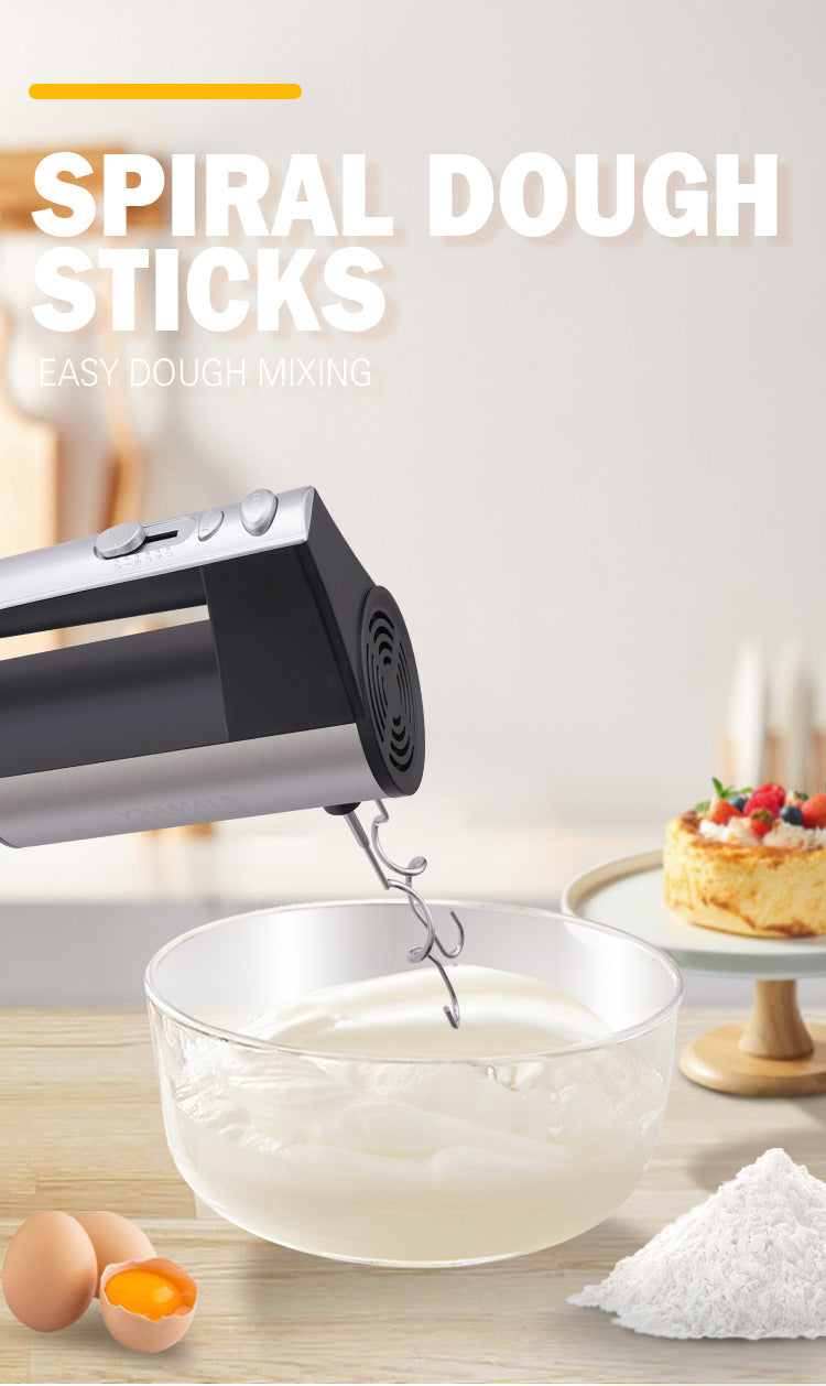 New 3 in 1 Multifunctional Handheld Mixer Household Portable Electric Milk Frother Small Food Processor Cake Baking Dough Mixer