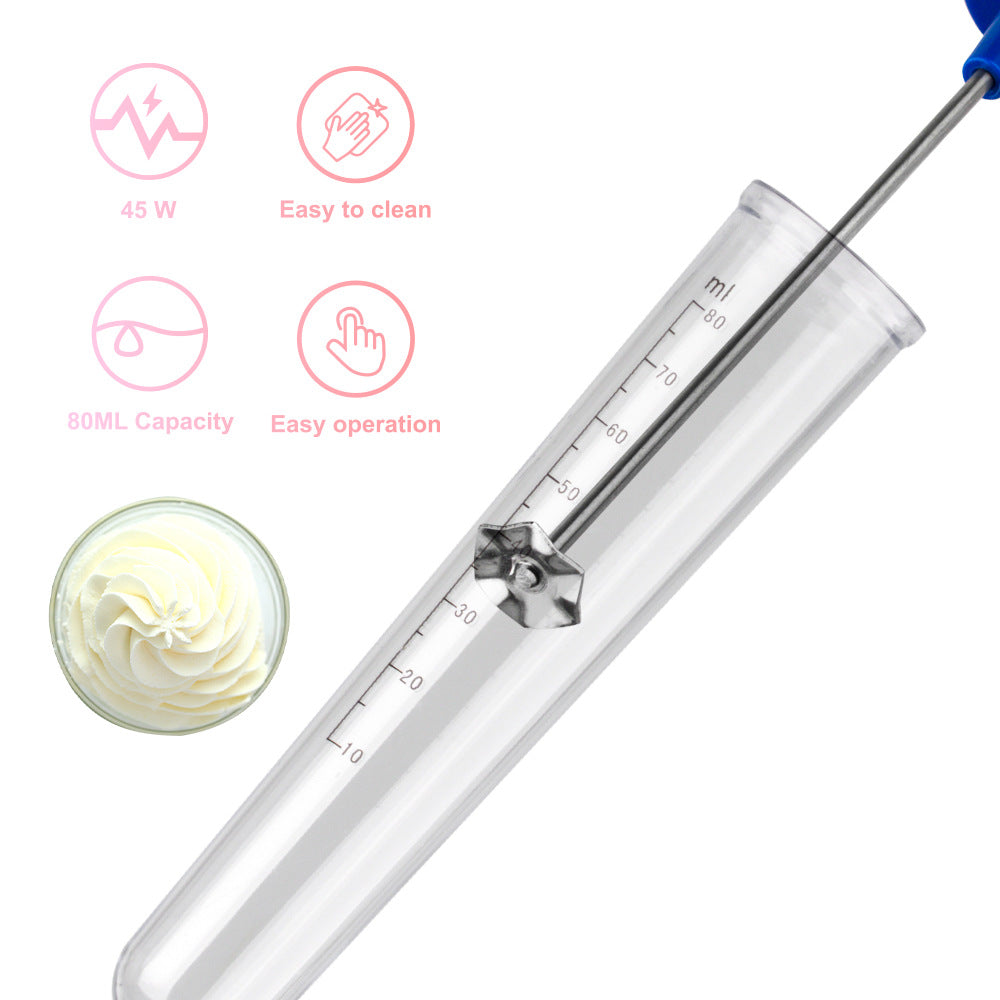 2026 New Electric Milk Frother Creative Mini Intelligent Whipped Coffee Milk Frother Portable Milkshake Machine