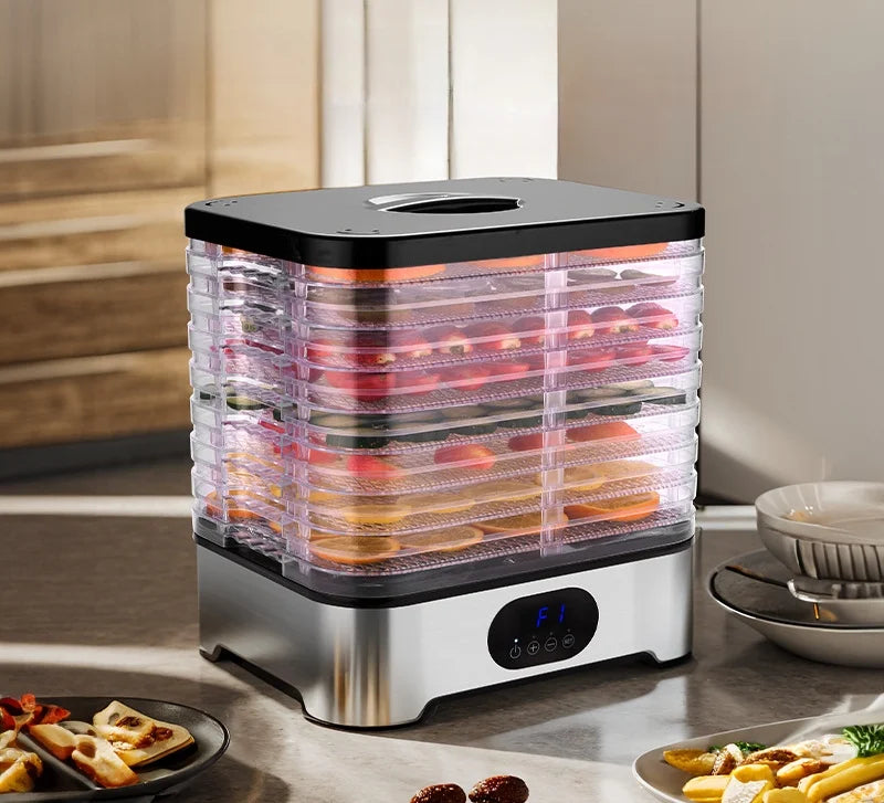 Electric Mini High Efficiency 400W Fruit and Vegetable Food Dehydrator with Plastic Housing for Household Meat and Pet Drying