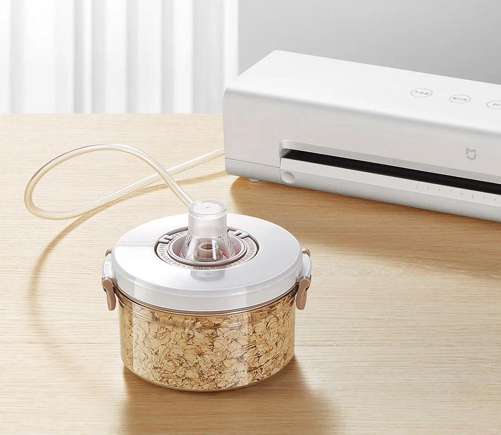MIJIA Vacuum Sealer Machine,70Kpa Food Vacuum Sealer Machine Preservation Dry/Moist Modes,220V With Free 10pcs Vacuum Bag