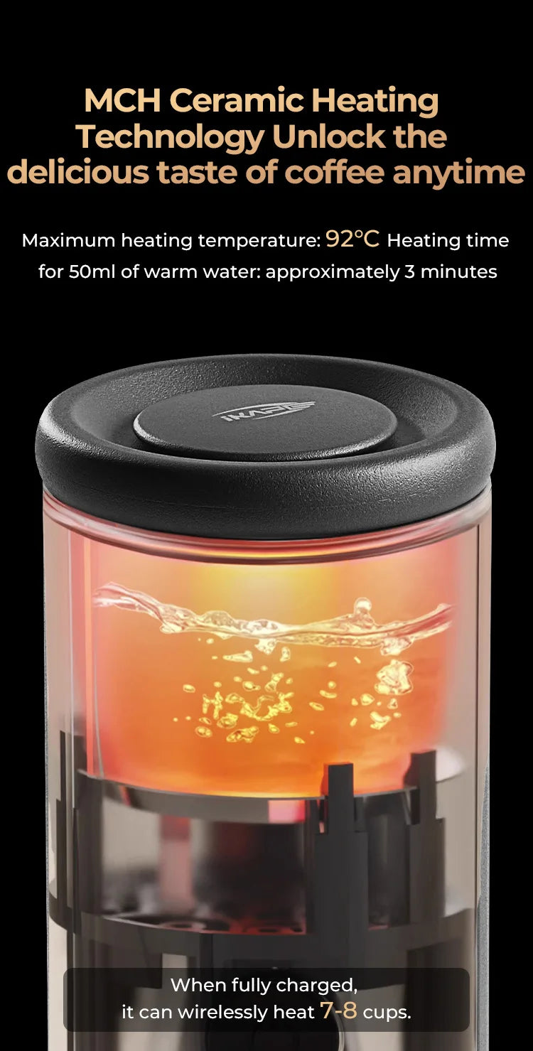IKAPE Kapo K2 Portable Coffee Machine/Bluetooth Connection/Timer Function,51/58mm Espresso Bottomless Portafilter,Camping/Home