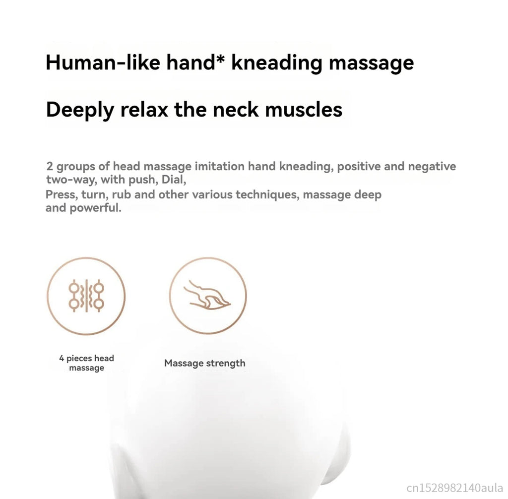 Updated Xiaomi Mijia Smart Neck Pillow Massager Brushless Motor Shoulder Neck Integrated Massage Hot Compress for Mi Home APP