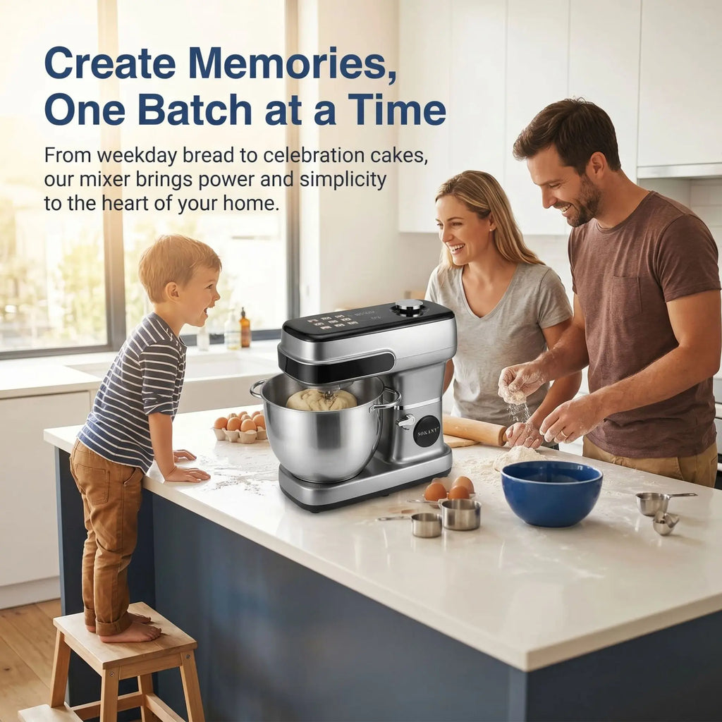2200W Electric Dough Mixer, 12L Stand Mixer, Cream Egg Beater, Kitchen Food Processor, Multi-Function Blender, Home Baking Tool