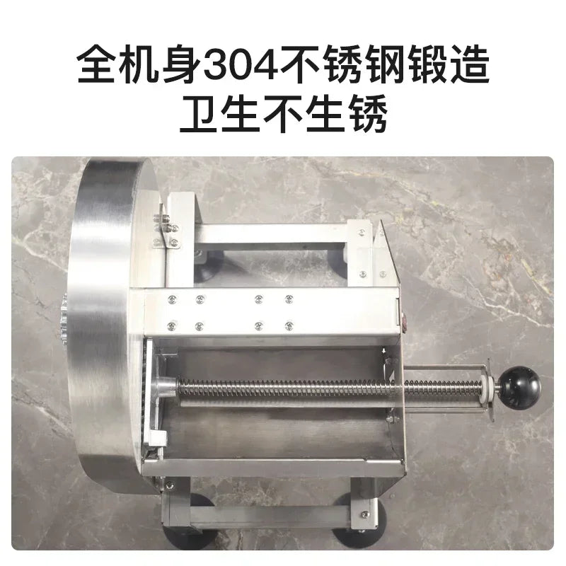 Commercial stainless steel electric slicer for cutting garlic and lemon slices, fruit slices and thin slices