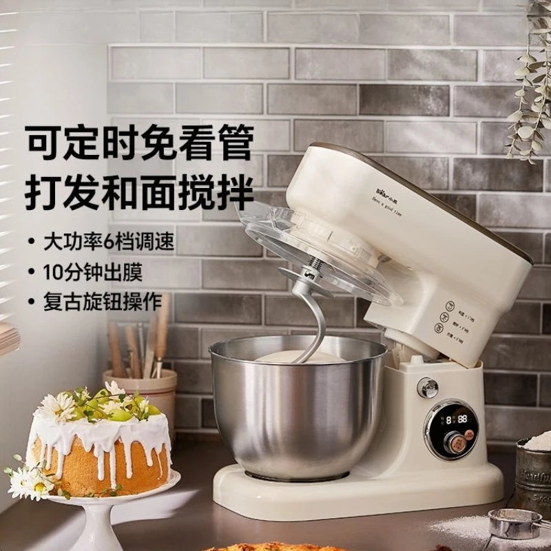 Bear Stand Mixer Small Household Dough Maker Kneading Machine Multifunctional Automatic All-in-One for Mixing & Whisking
