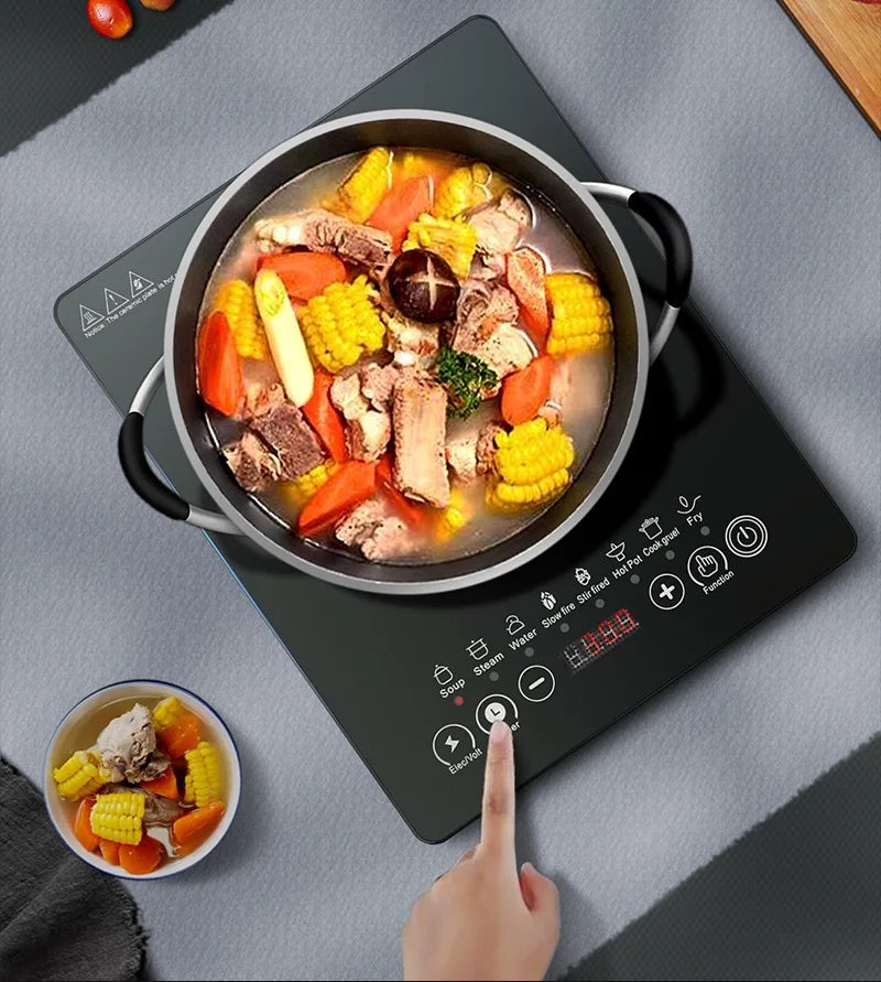 High-power Solar Induction Cooker Multi-functional Household Stir-fry Soup Hot Pot