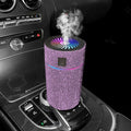 Luxury Diamond Car Diffuser Humidifier with LED Light Auto Air Purifier Aromatherapy Diffuser Air Freshener Car Accessories