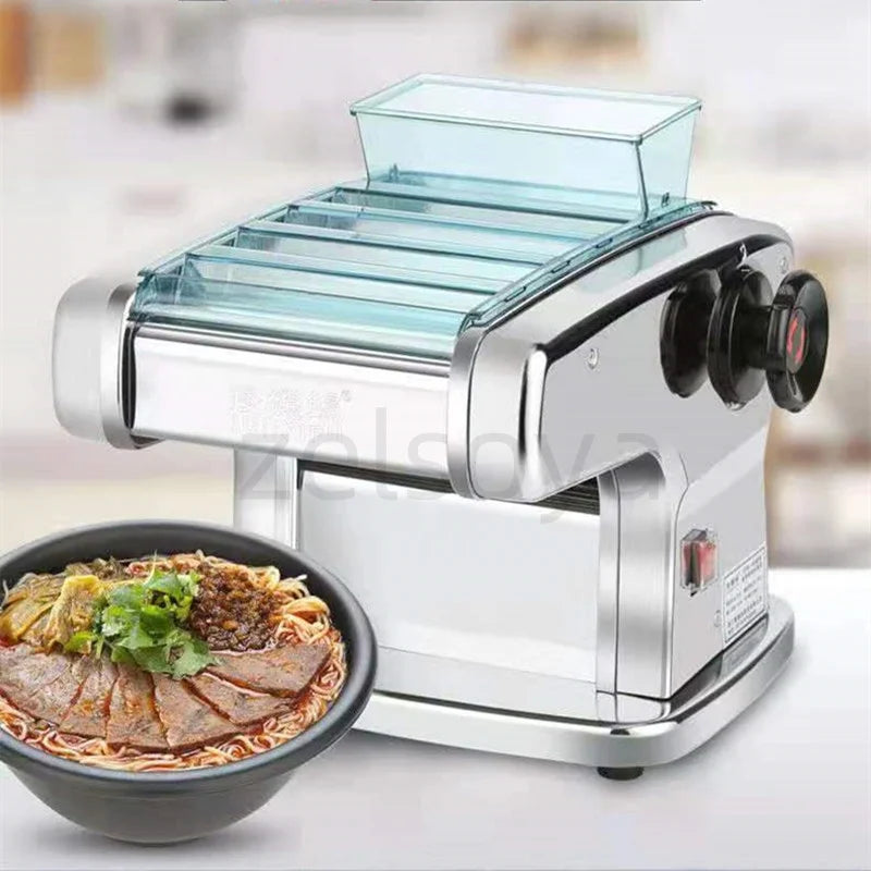 Household electric noodle machine Noodle machine Small automatic commercial stainless steel multi-function rolling machine