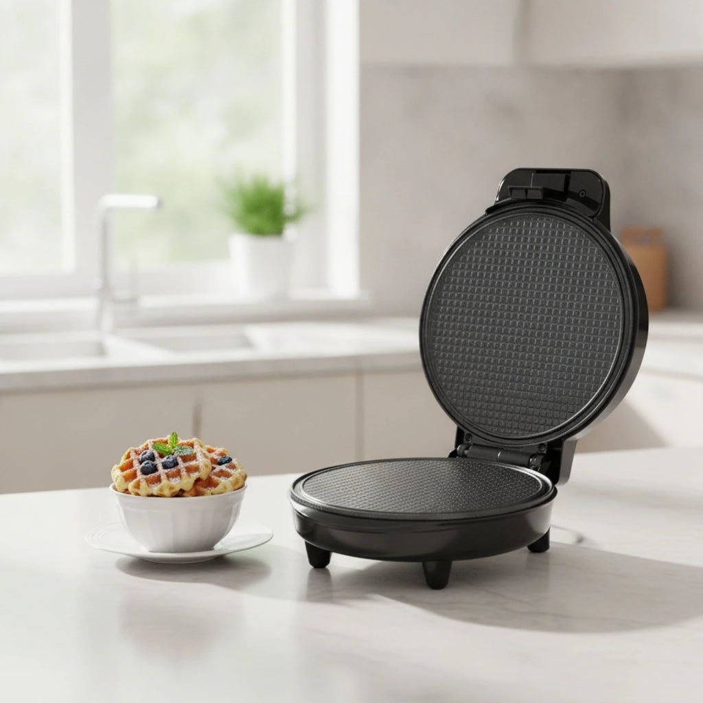 Waffle Cone Maker Electric Waffle Cone Baker Appliance 1000W Machine Space-Saving for Home Cooks, Kitchen Countertop