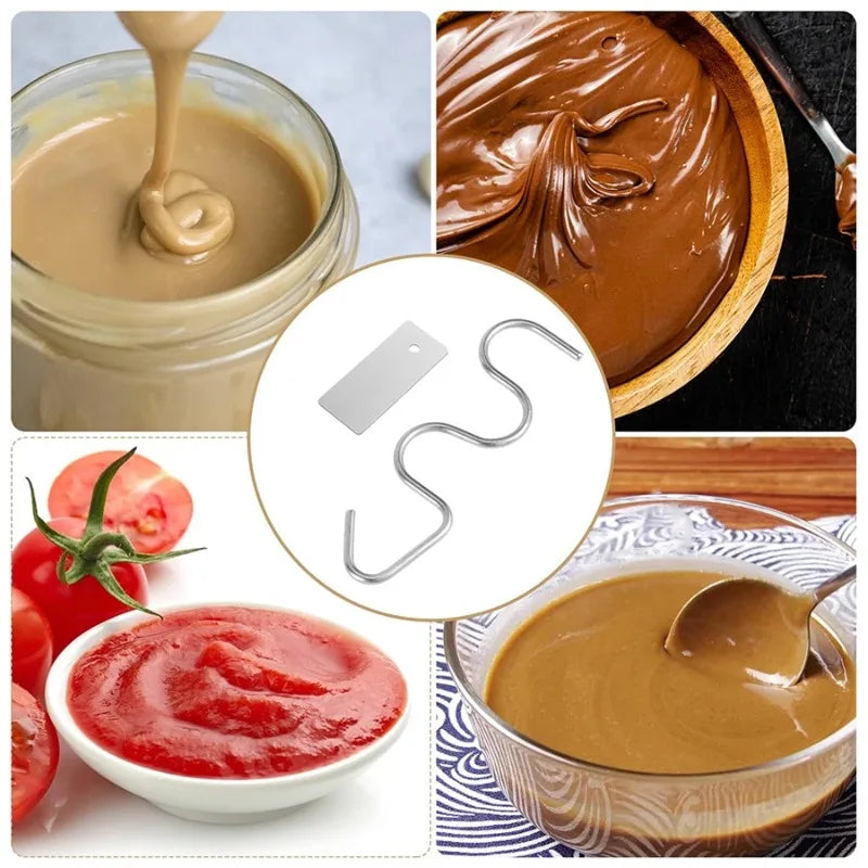 Stainless Steel Peanut Butter Hand Mixer, Household Peanut Butter Mixer and Scraper, Butter and Jam Mixer, Kitchen Gadgets