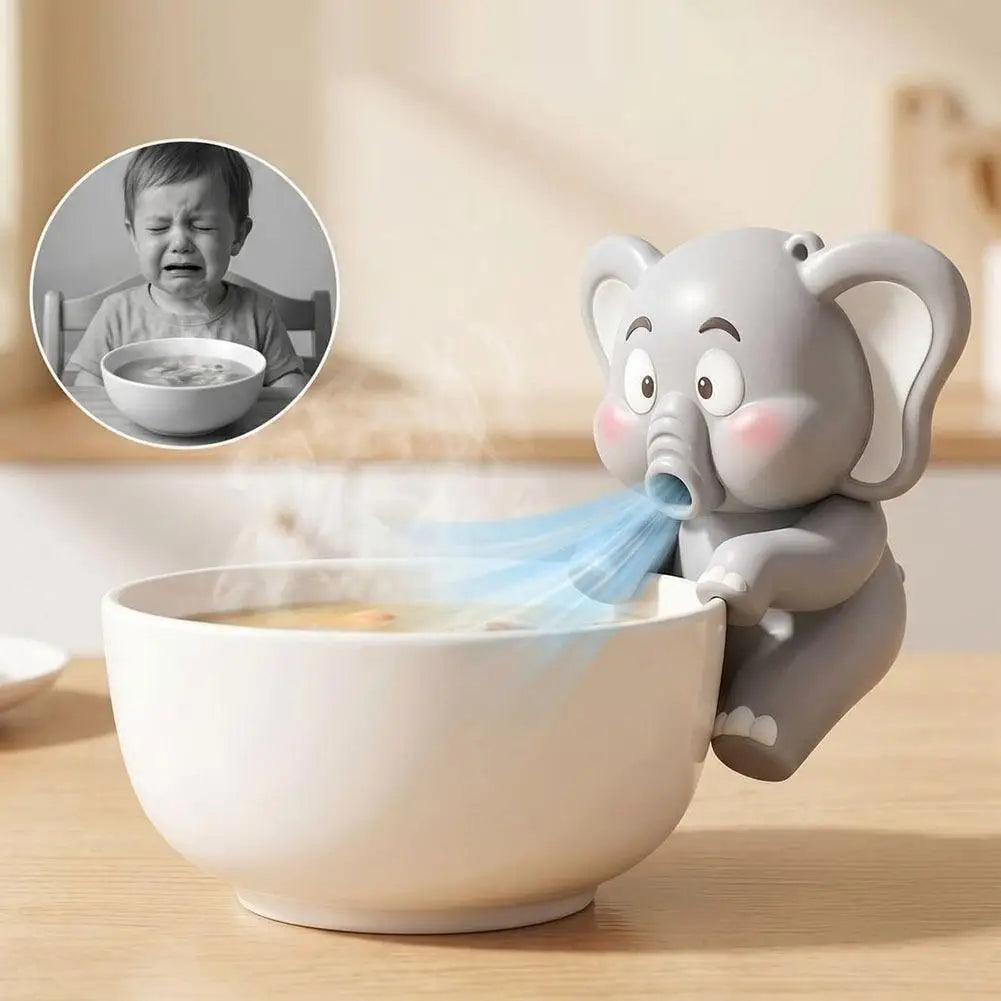 Portable Desktop Cooling Fan Electric Hanging Food Cooler Air Blower Kids Elephant Dinosaur Design Hand Fan For Travel Dining