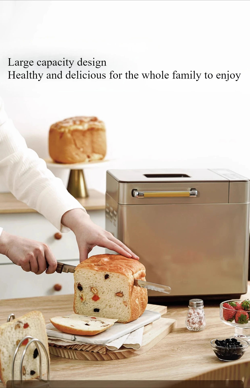220V Bread Maker Home Fully Automatic Small Cake Maker Multi functional Breakfast Machine