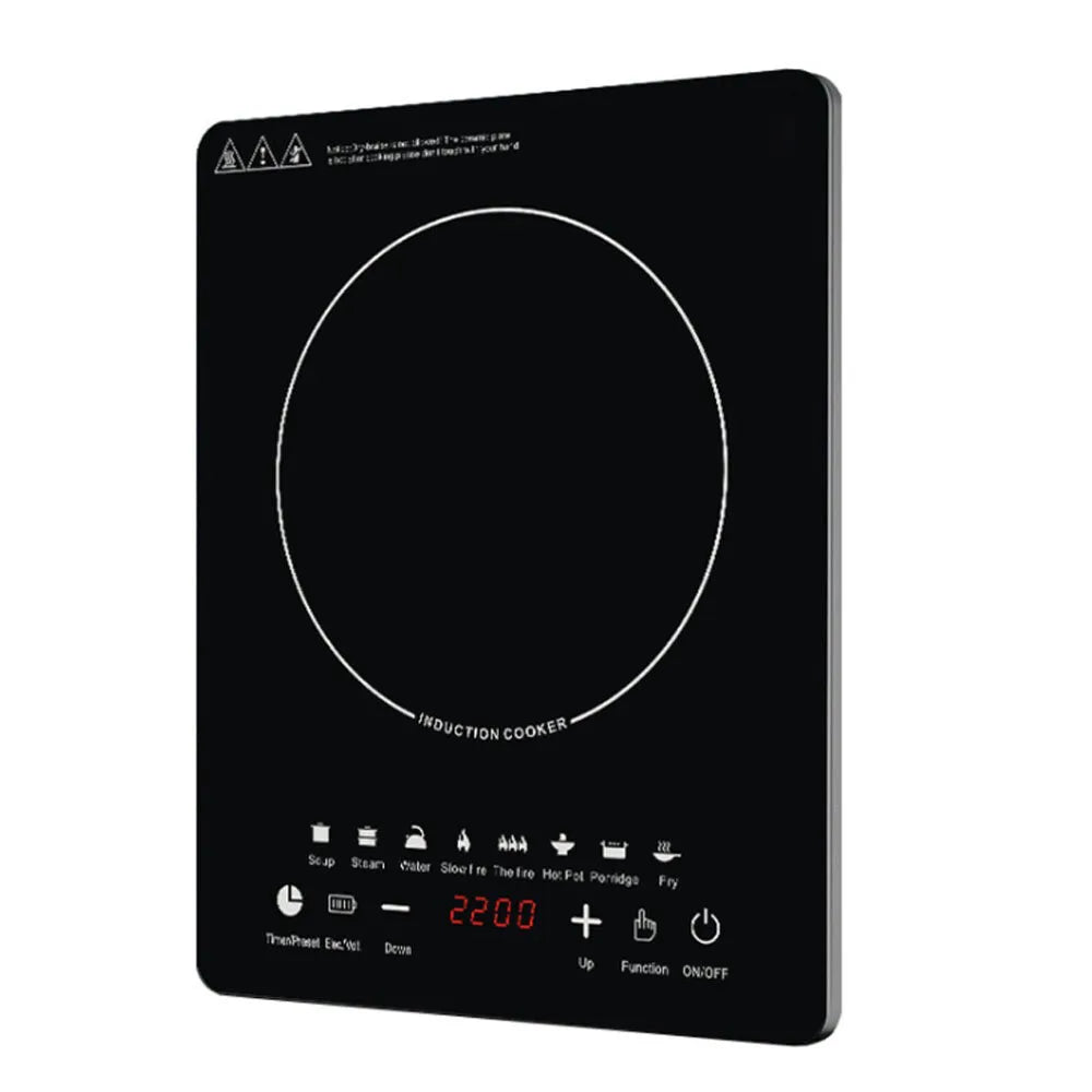 220V Induction Cooker Cooktop Electric Burner Portable Countertop Hot Pot Stove
