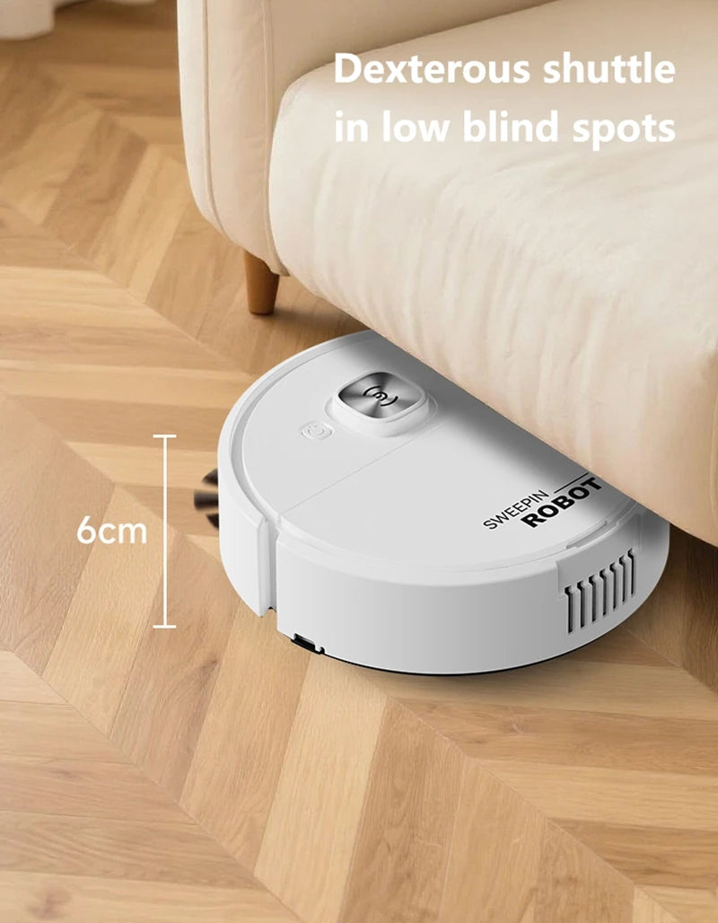 Mini Vacuum Cleaner 3-in-1 Robot Vacuum Cleaner Intelligent Sweeping Robot Household Dust Sweeping Mopping for Home Floor Carpet