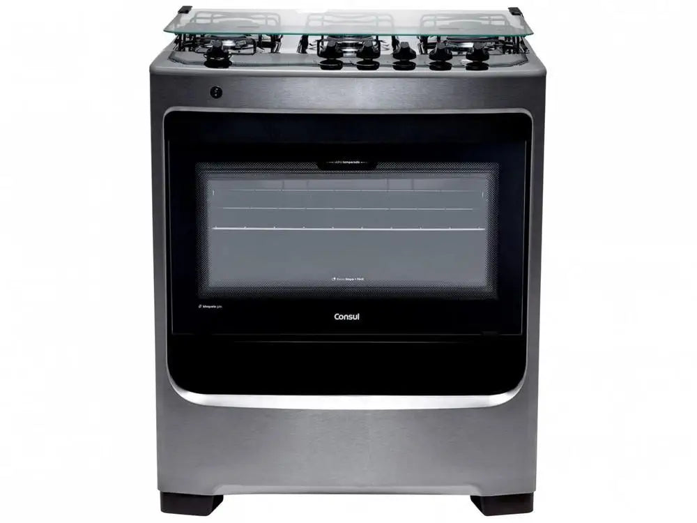 Consul 5-Burner Stainless Steel Stove with Automatic Ignition – Dual Voltage